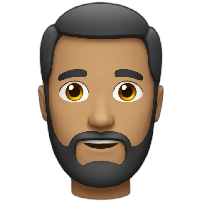 man beard emoji