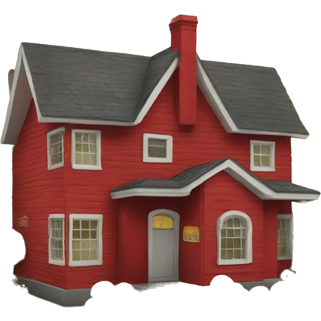 Red house emoji