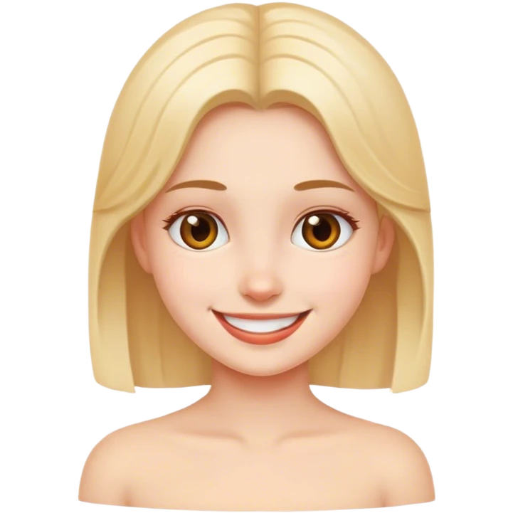 fille qui sourit emoji