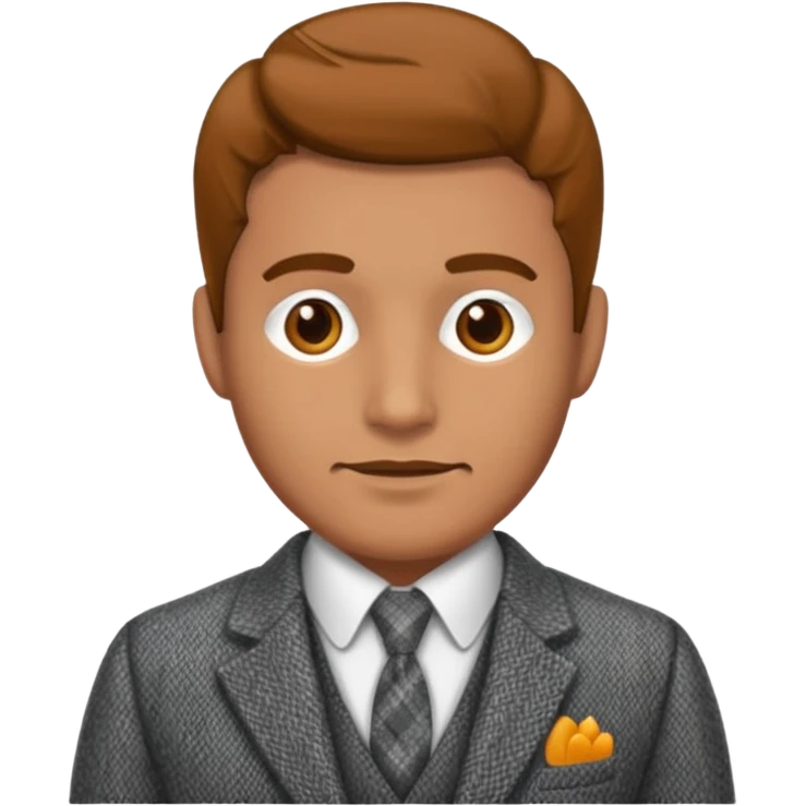 Old british vibe suit man emoji