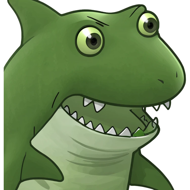 Shark from the meme tralalero tralala emoji