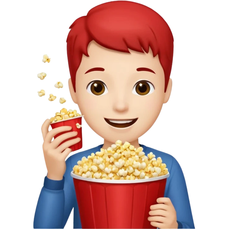 eating popcorn emoji
