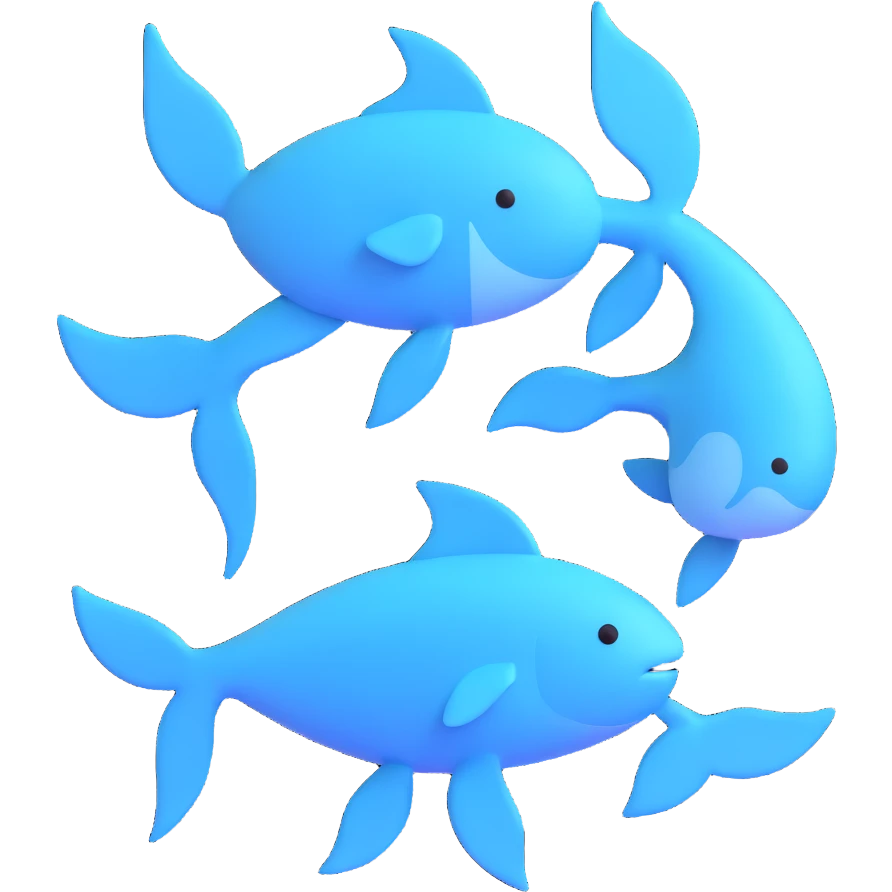 The zodiac symbol Pisces emoji