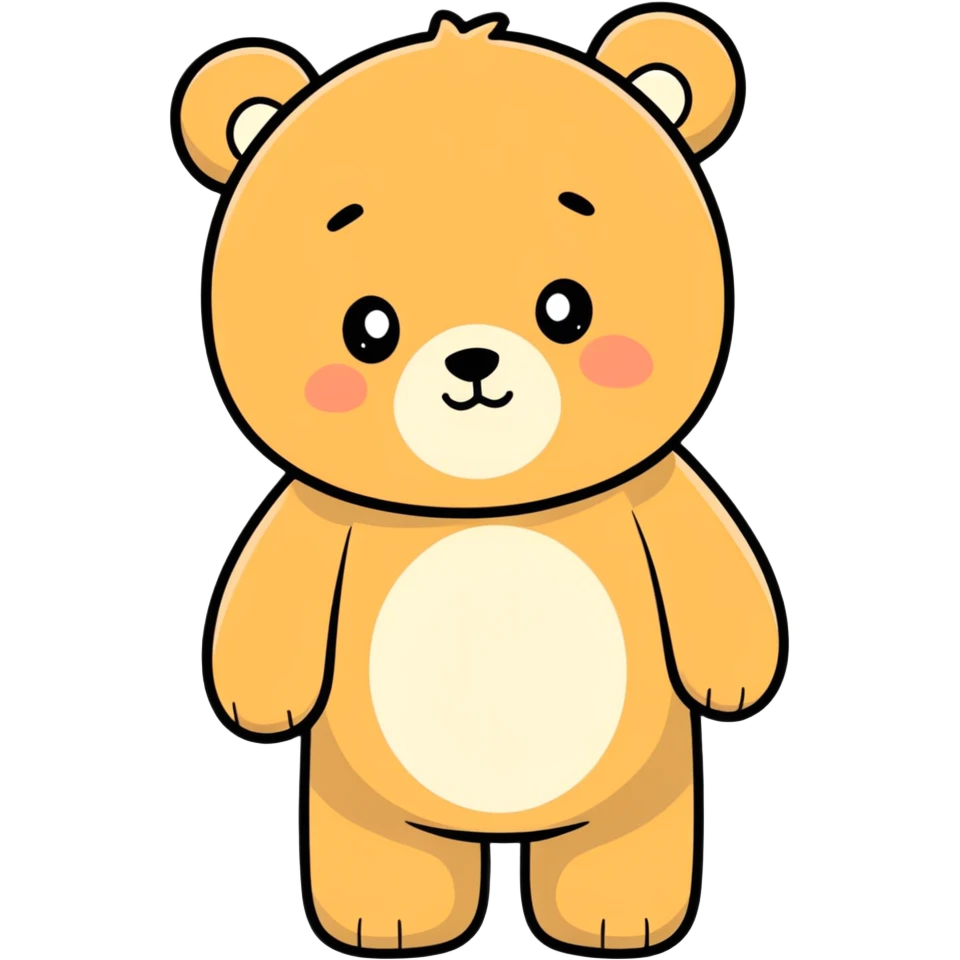 watercolor Sad Bear emoji