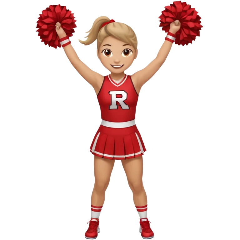 Rutgers full body Cheerleader emoji