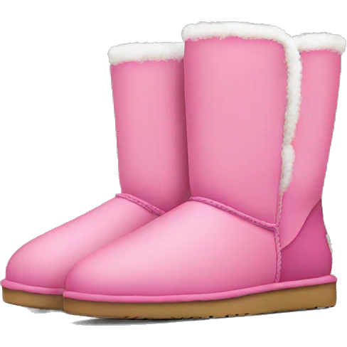 pink pair of Uggs emoji