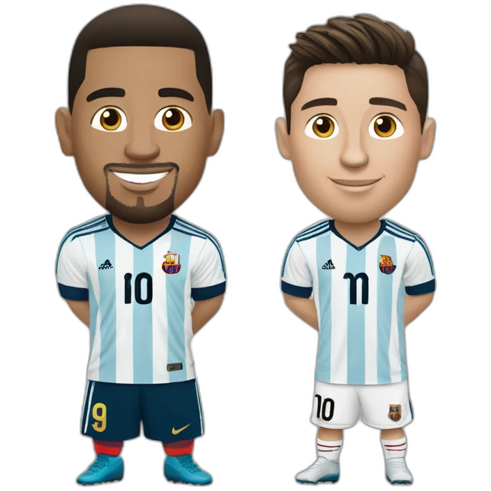 Ronaldo et Messi emoji