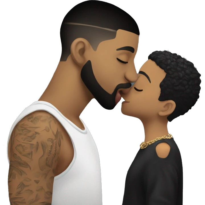 drake kissing 21 savage emoji