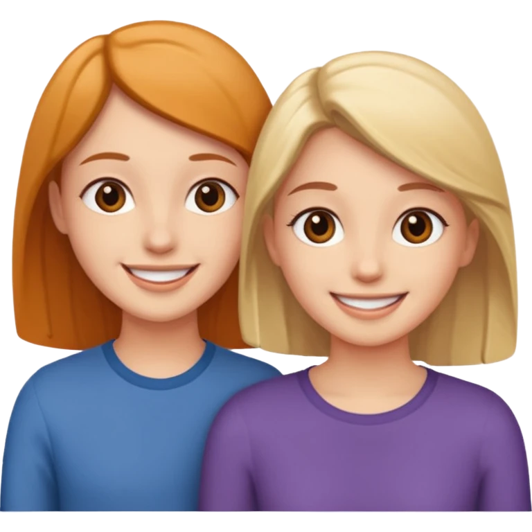two friends meet each other and they re looking at each other emoji