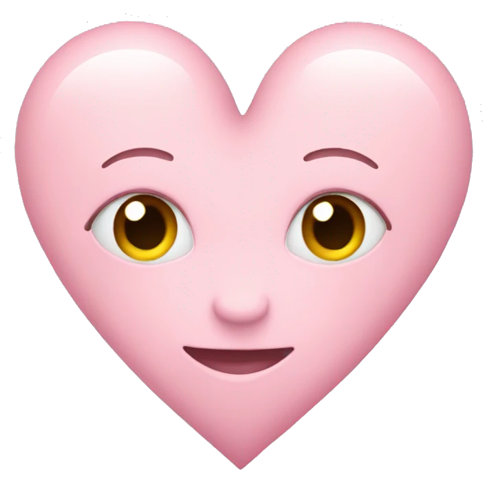 pastel pink heart emoji