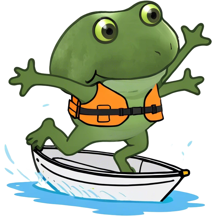 People jumping off a ship emoji