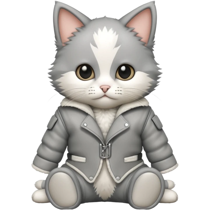 kitten in a straight jacket emoji