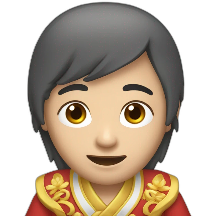 Chinois qui joue au jeux videos emoji