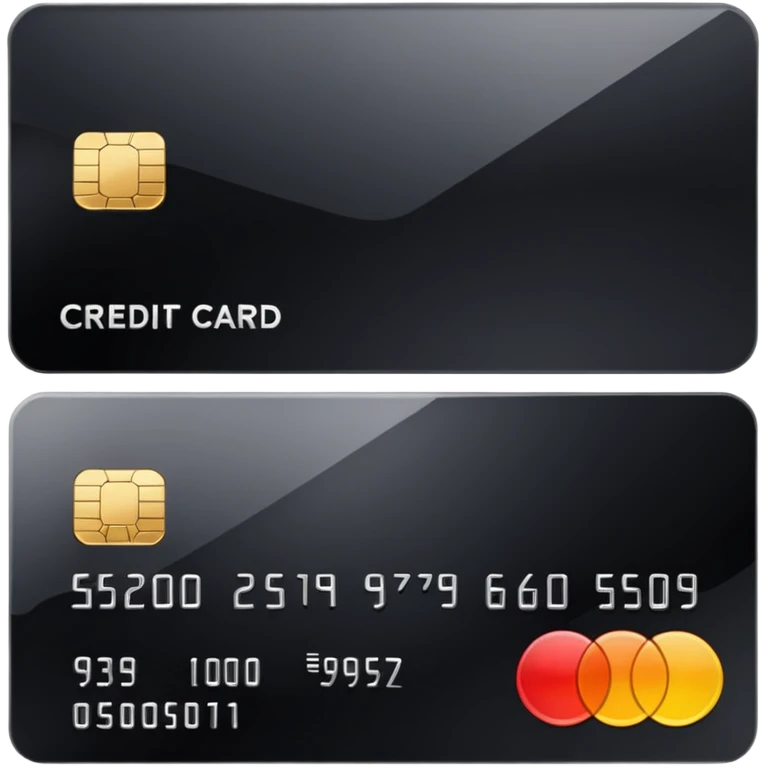 black credit card, no text emoji