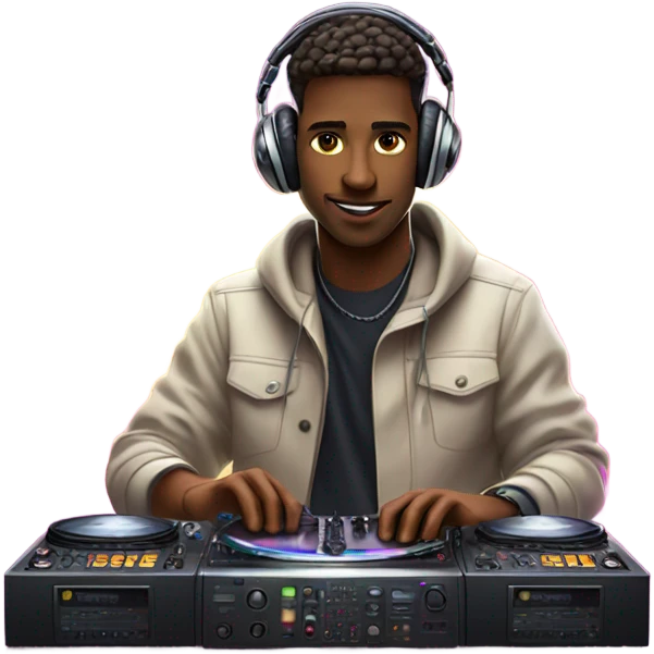 DJing at the club emoji