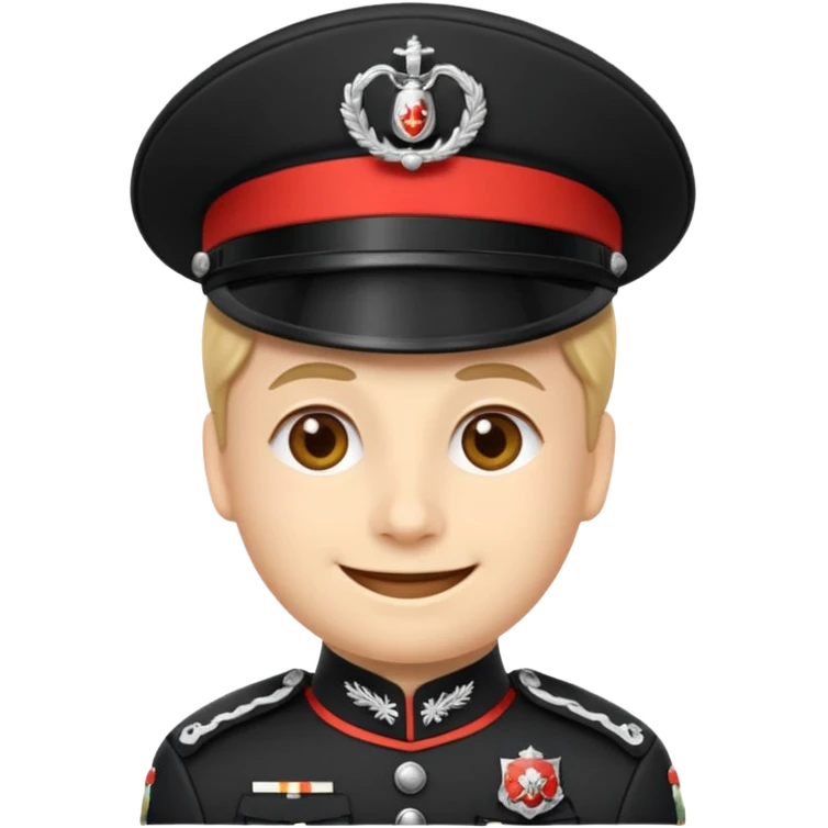 Un emoji di un carabiniere con il grado da carabiniere emoji