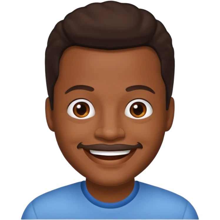 Roger Troutman with dark brown hair emoji