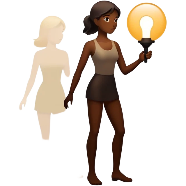 Figure in the spotlight emoji