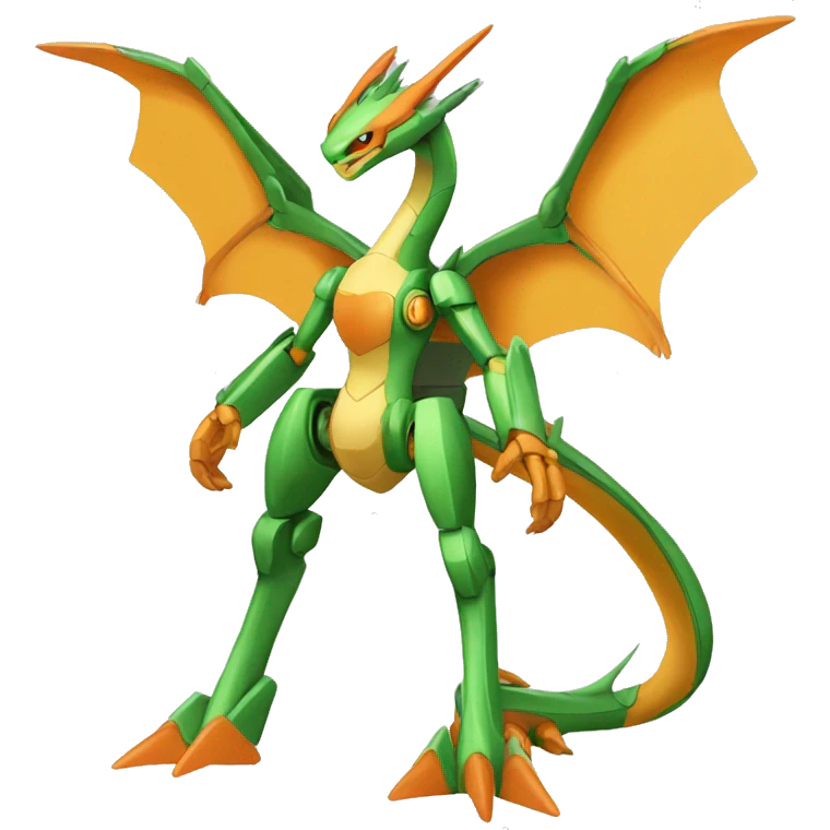 Mechanical Flygon-dragon-Charizard-raptor-Medabot-Mecha full body emoji