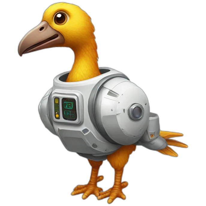 astronaut dodo bird emoji