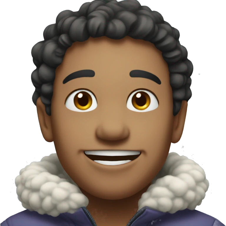 Happy loving snow  emoji