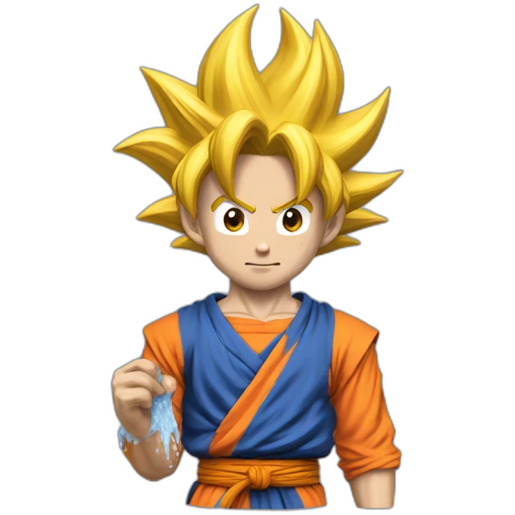 does goku clean nuts? emoji