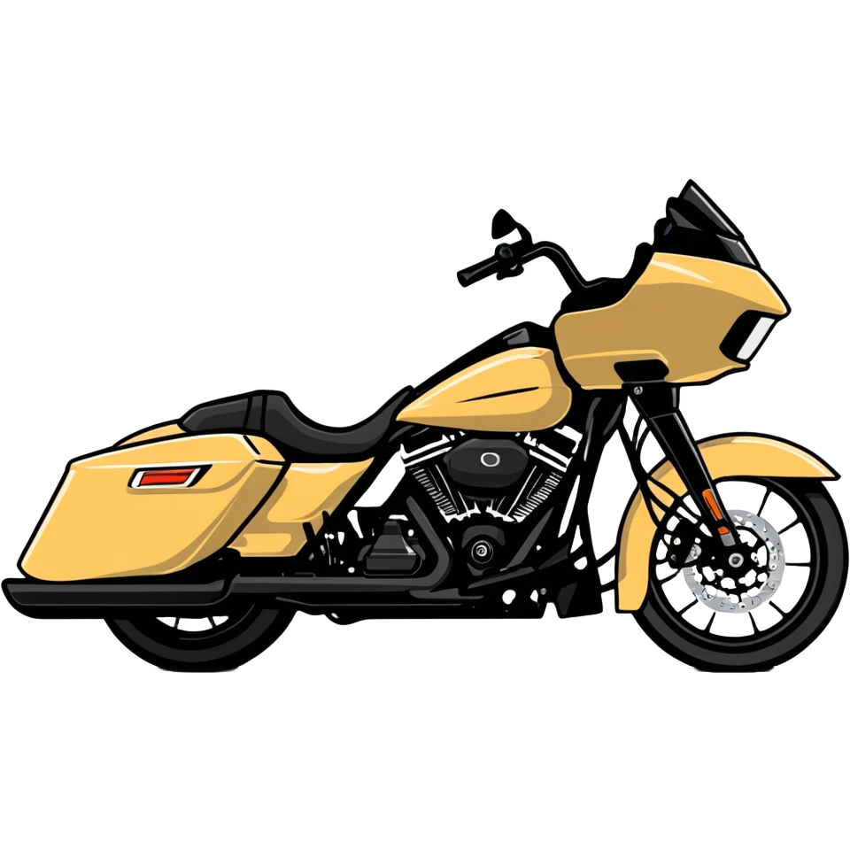 Black road glide  emoji