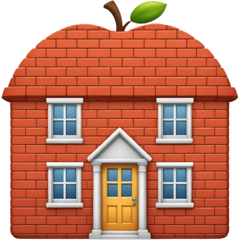 house no trees  not wooden like an apple emoji emoji