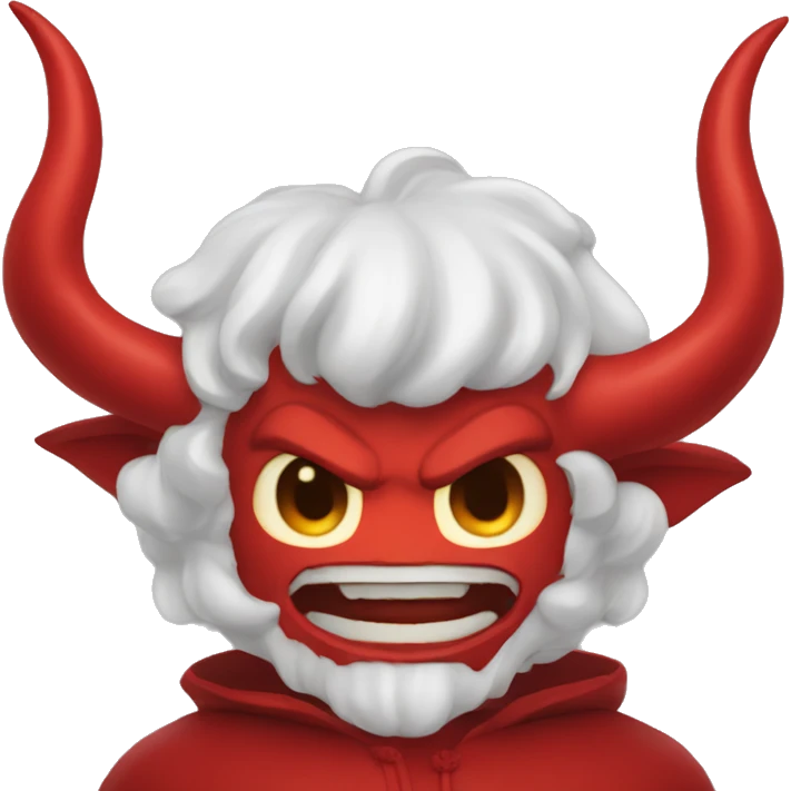 Diable rouge en colère  emoji
