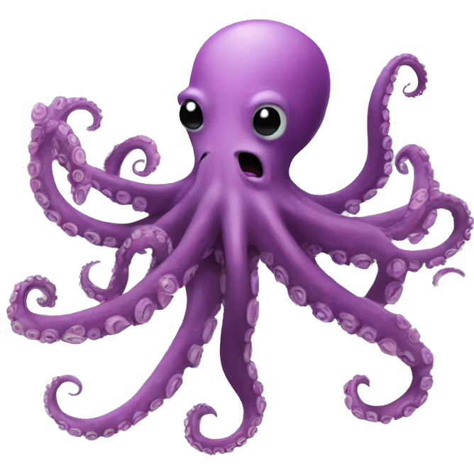 Octopus doing a tik tok dance called the griddy emoji