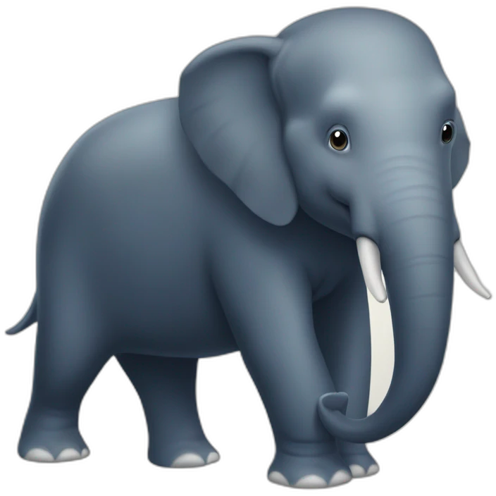 Baleine sur éléphant emoji