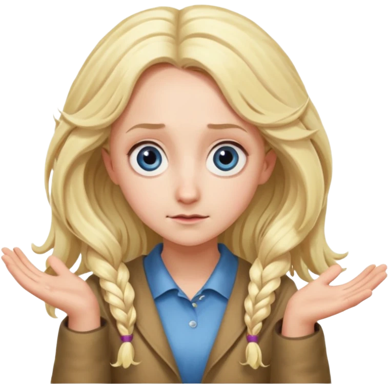 Luna Lovegood shrugging emoji