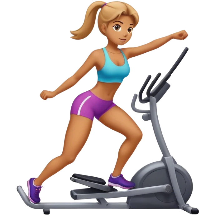 Exercising girl emoji