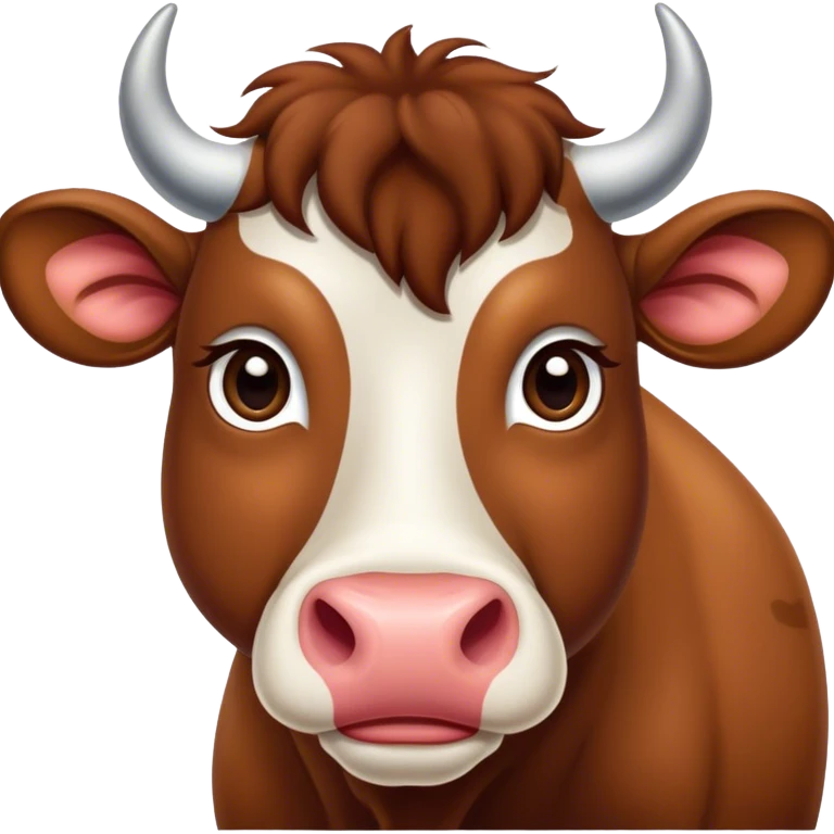 Vache, veau et taureau  emoji