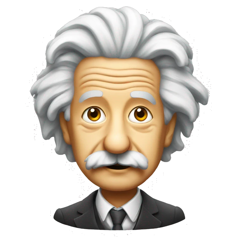 albert einstein emoji head emoji