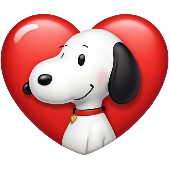 Snoopy heart emoji