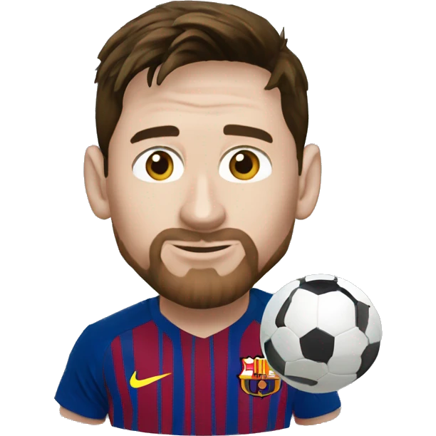 lionel messi with world cup and ballon dor emoji