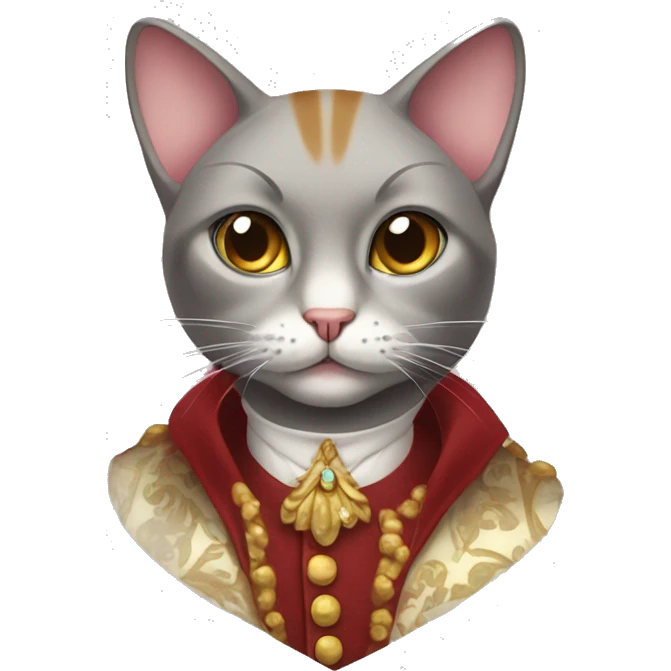 fancy cat meawing emoji