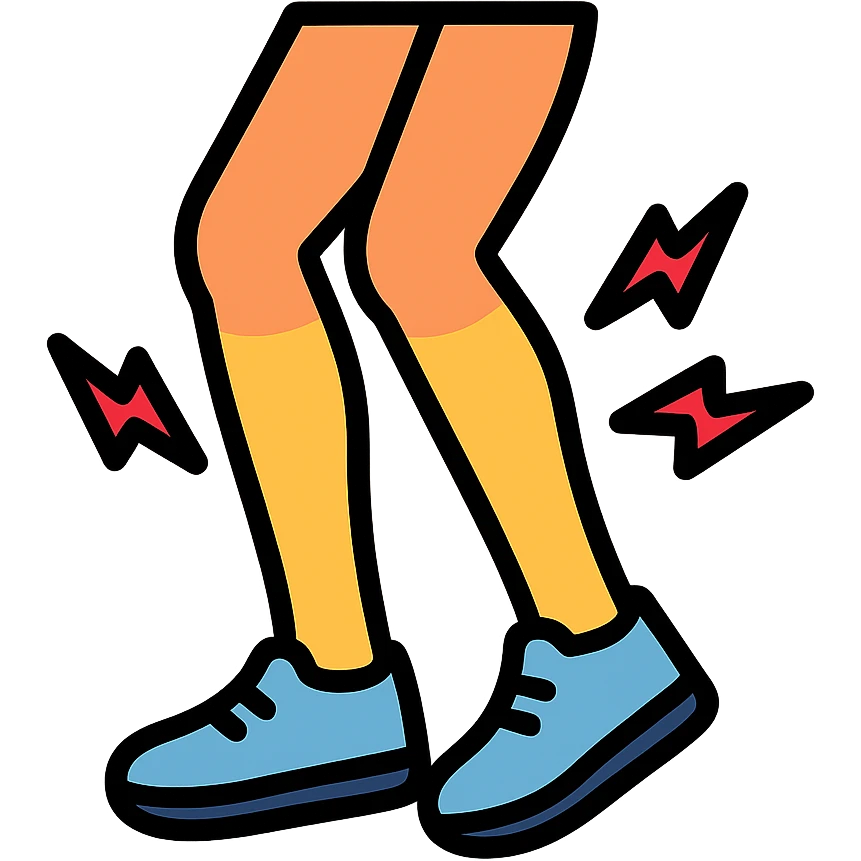 2 legs hurting after exercise emoji
