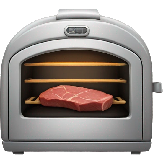 an oven with a fillet of beef in it emoji