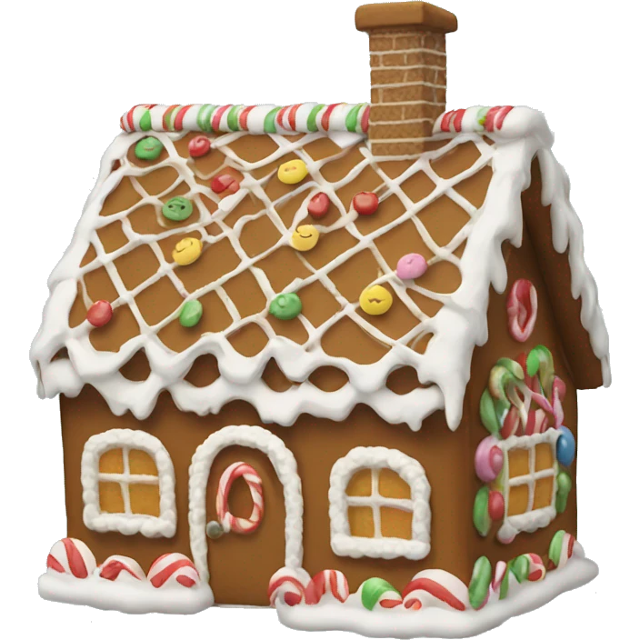 Gingerbread house emoji