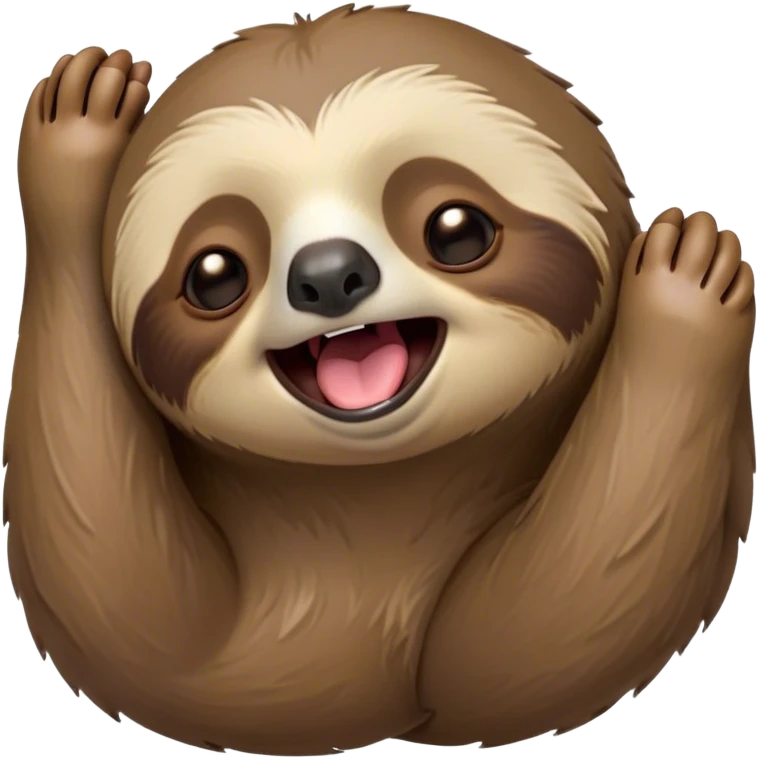 Cinematic Cute Yawning Sloth Portrait Emoji, Head tilted slightly with a dramatic, wide-open yawn, showcasing a languid, cuddly form with drowsy, half-closed eyes and an open, relaxed mouth, Simplified yet irresistibly adorable features, highly detailed, glowing with a soft, cozy glow, high shine, relaxed yet expressive, stylized with a dash of whimsical sluggish charm, soft glowing outline, capturing the essence of a drowsy yet affectionate sloth that appears ready to stretch out for a long nap! emoji