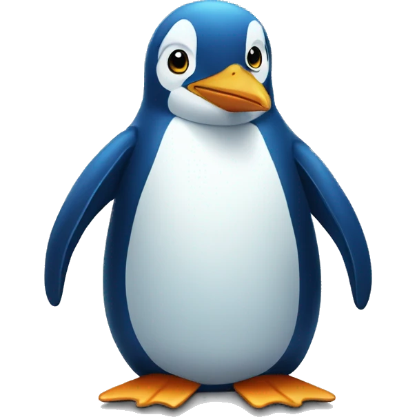 blue pinguin emoji