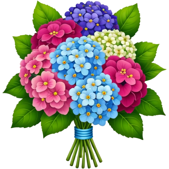 Nice bouquet with hortenzia emoji