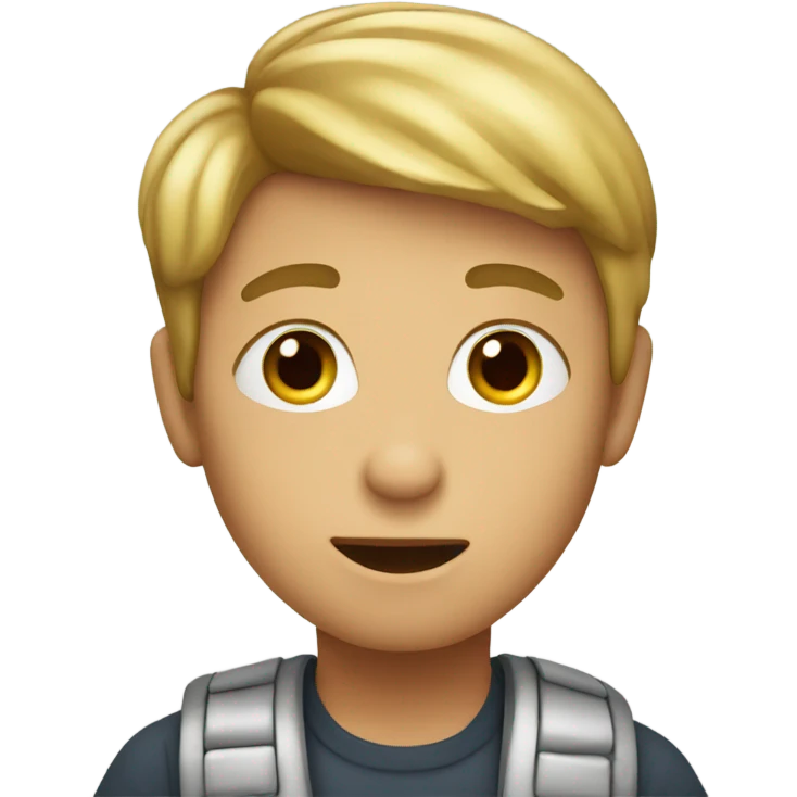 boy saying know emoji
