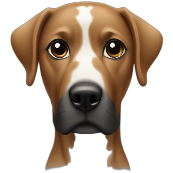 Black Dalmatiner next to brown Dalmatiner emoji