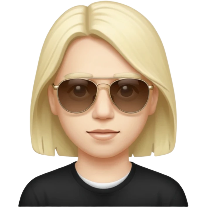 Nirvana member wearing sun glasses emoji