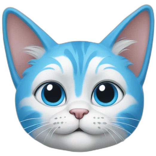 Blue Smurf cat emoji