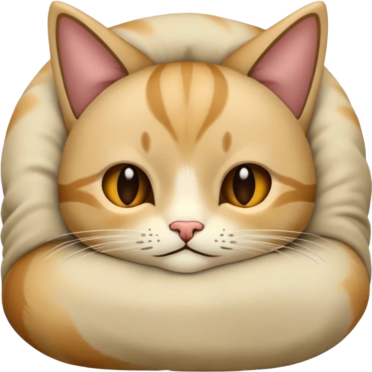 Gato bege dormindo  emoji