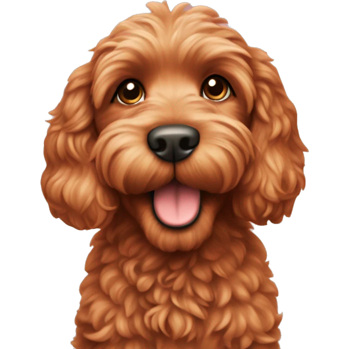 red cockapoo high fiving emoji